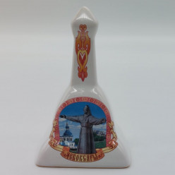 Колокольчик с ручкой квадратный малый керам.