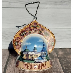 Колокольчик Кокошник керам.