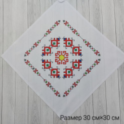 Салфетка вышивка 001 30*30 (принт) 