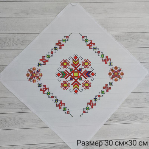 Салфетка вышивка 011 30*30 (принт) 