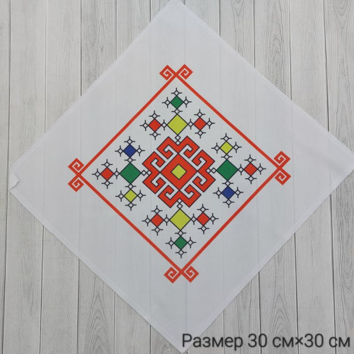 Салфетка вышивка 015 30*30 (принт) 