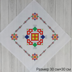 Салфетка вышивка 002 30*30 (принт) 