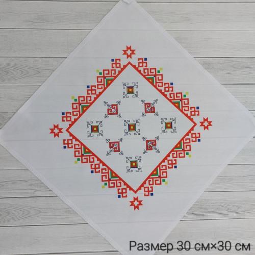 Салфетка вышивка 009 30*30 (принт) 