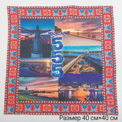 Салфетка большая 555 Коллаж 40*40 (принт) 