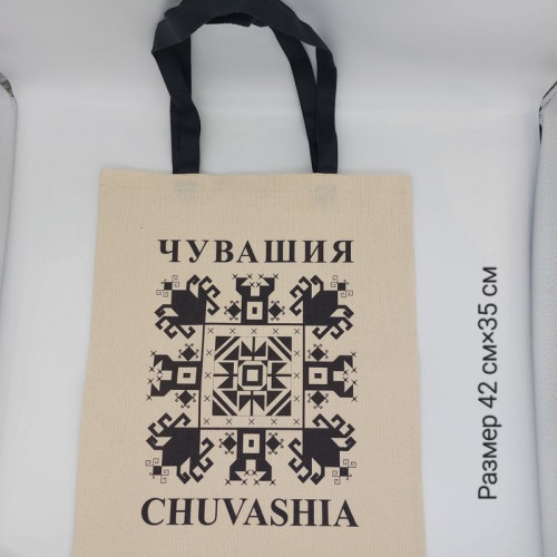 Шоппер Черный орнамент